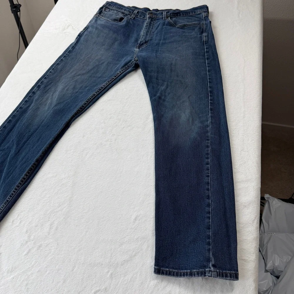 Levi's 514 Straight Fit Jeans Mens W36 L30 Blue Good Condition Denim 00514-0402